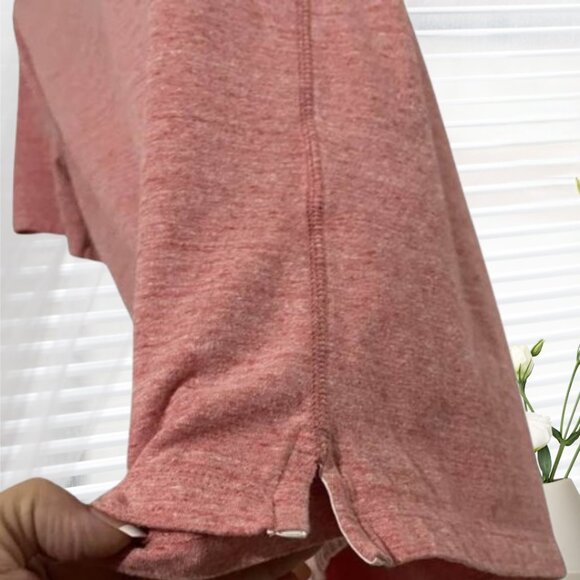 Express Men's Light Red Heathered Stretch T-Shirt - Size Medium - Picture 6 of 11